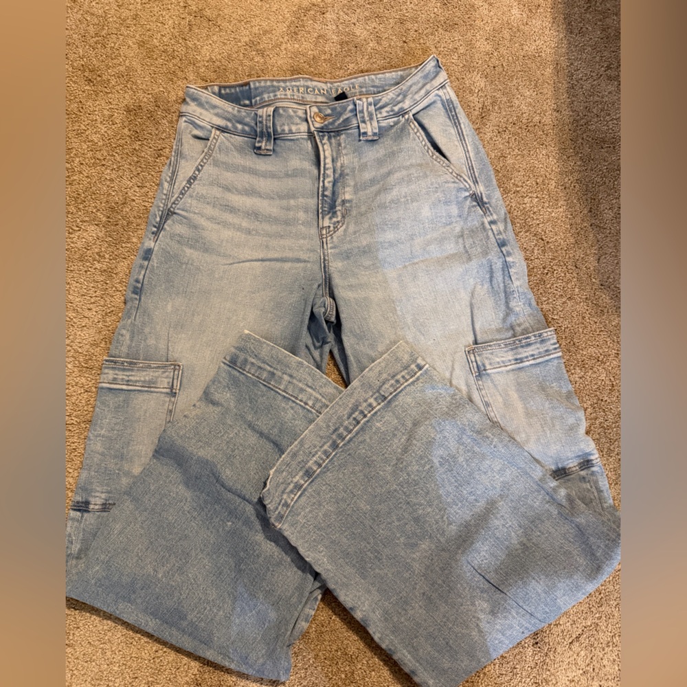 American Eagle Outfitters Light Blue Denim Jeans size 4 regular